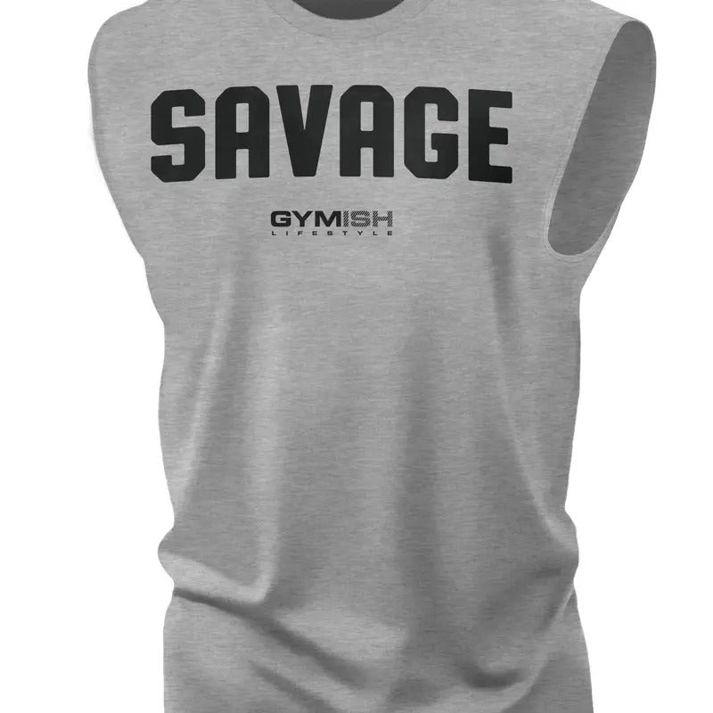 003. Savage Workout Muscle Tank Top for Men