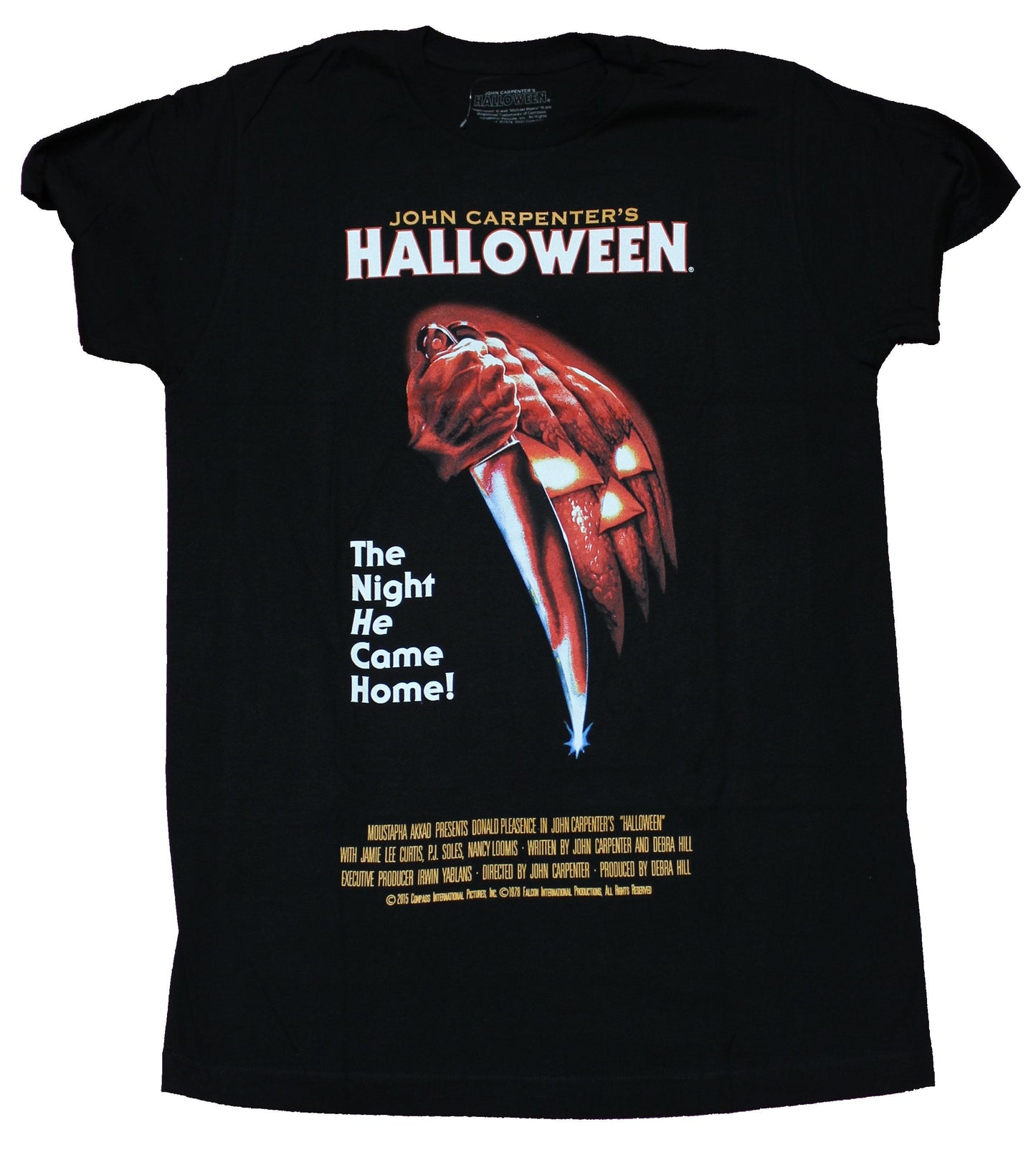 Halloween Mens T-Shirt - The Night He Came Home Stab Poster