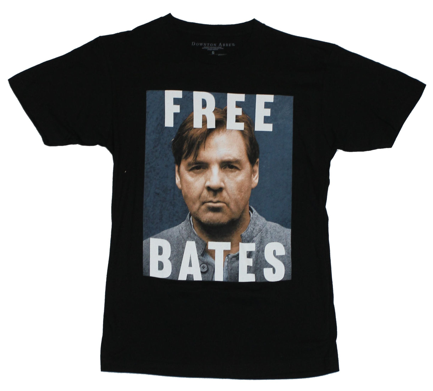 Downton Abbey Mens T-Shirt - "Free Bates" Solem Bates Face Photo Image
