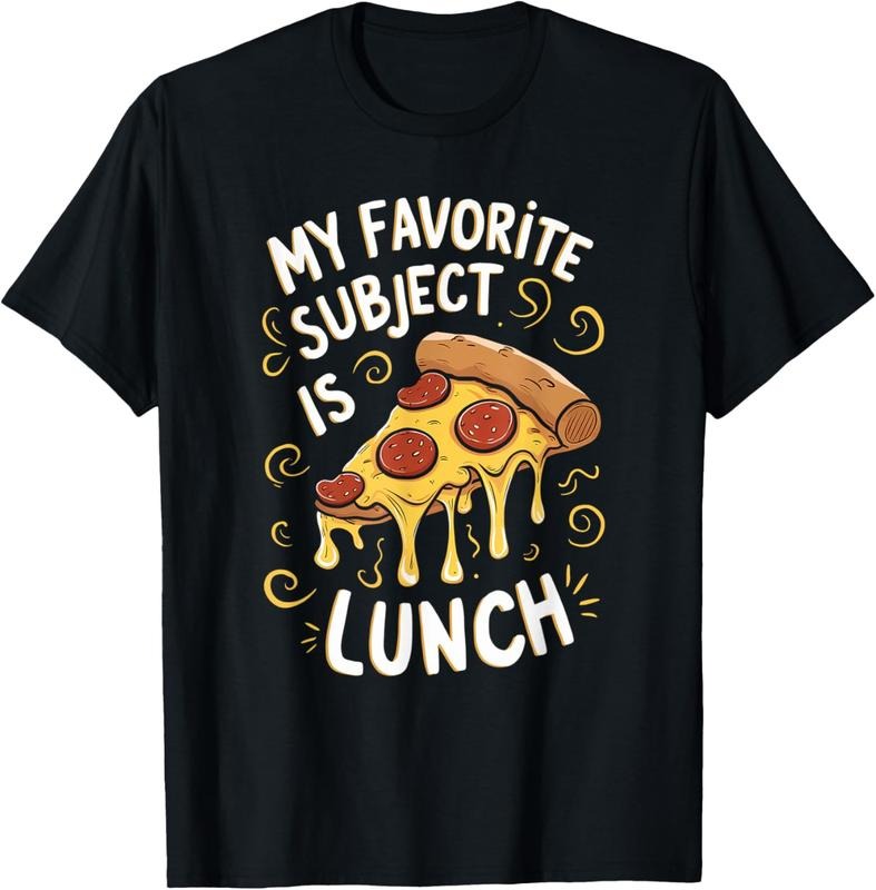 100% Cotton Pizza Funny Back To School T-Shirt