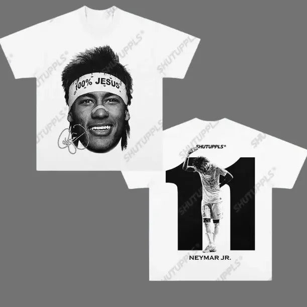 11 Neymar T-Shirt, Neymar 2-Sided Vintage Tee, Unisex Soccer Shirt, Graphic Tees, Menswear Womenswear Streetwear