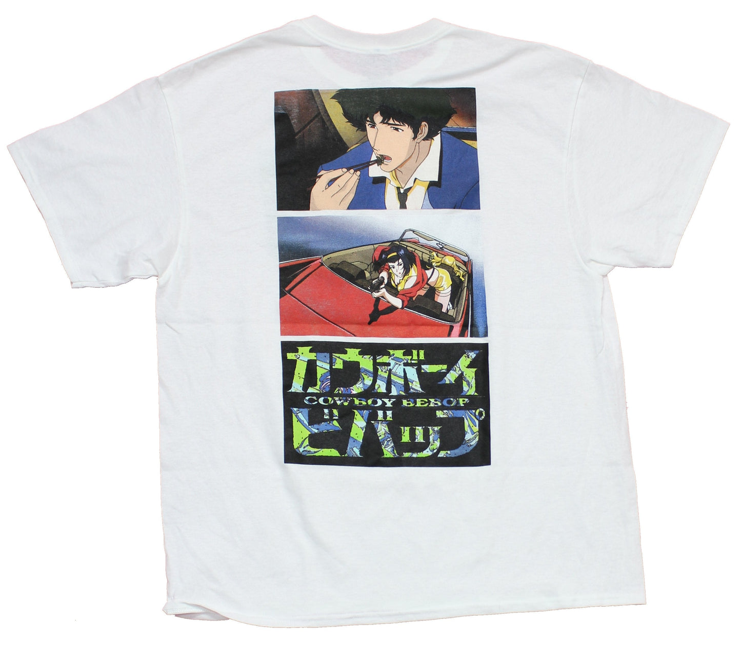 Cowboy Bebop Mens T-Shirt - Faye Spike Lapel Screen Shot Baks