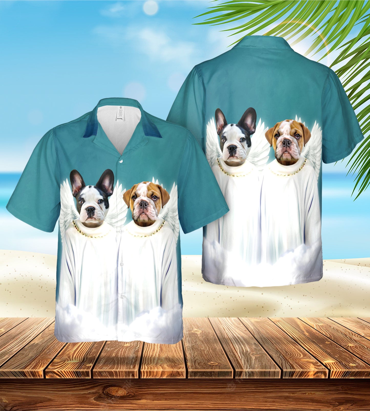 Custom Hawaiian Shirt (The Angel(s): 1 - 4 Pet)