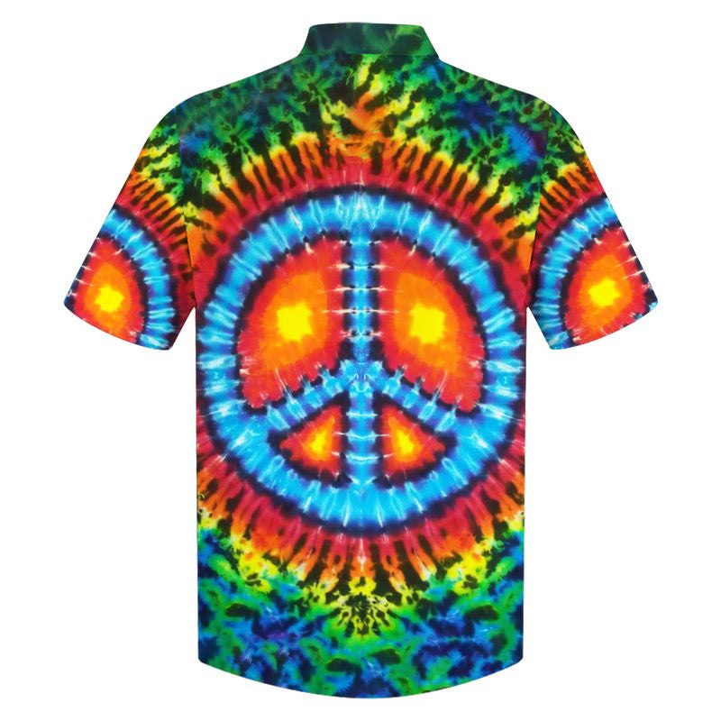 Hippie Hawaiian Shirt Psychedelic Retro Vacation Style DBA-1503-HP-04