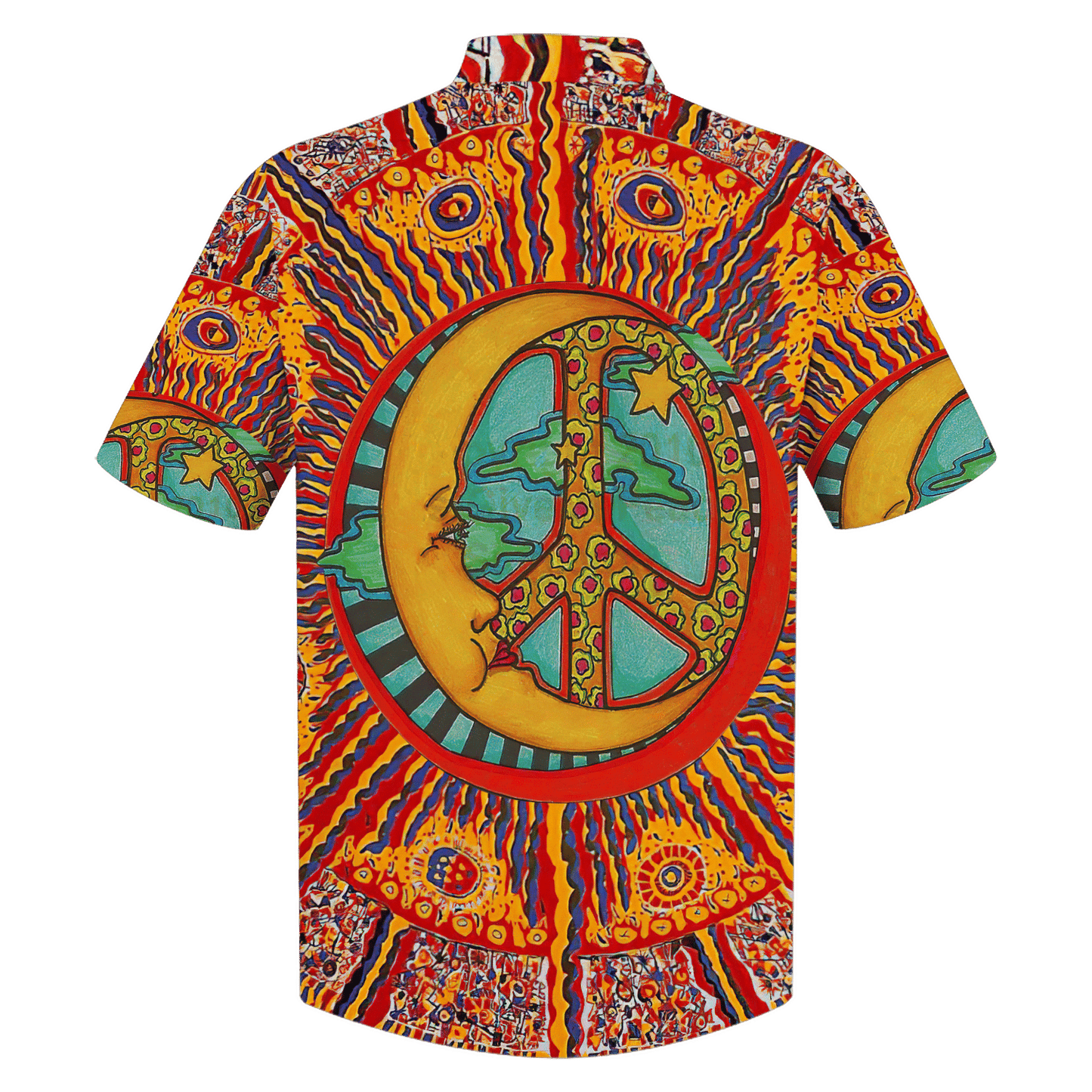 Hippie Hawaiian Shirt Groovy 70s Summer Style DBA-1503-HP-02