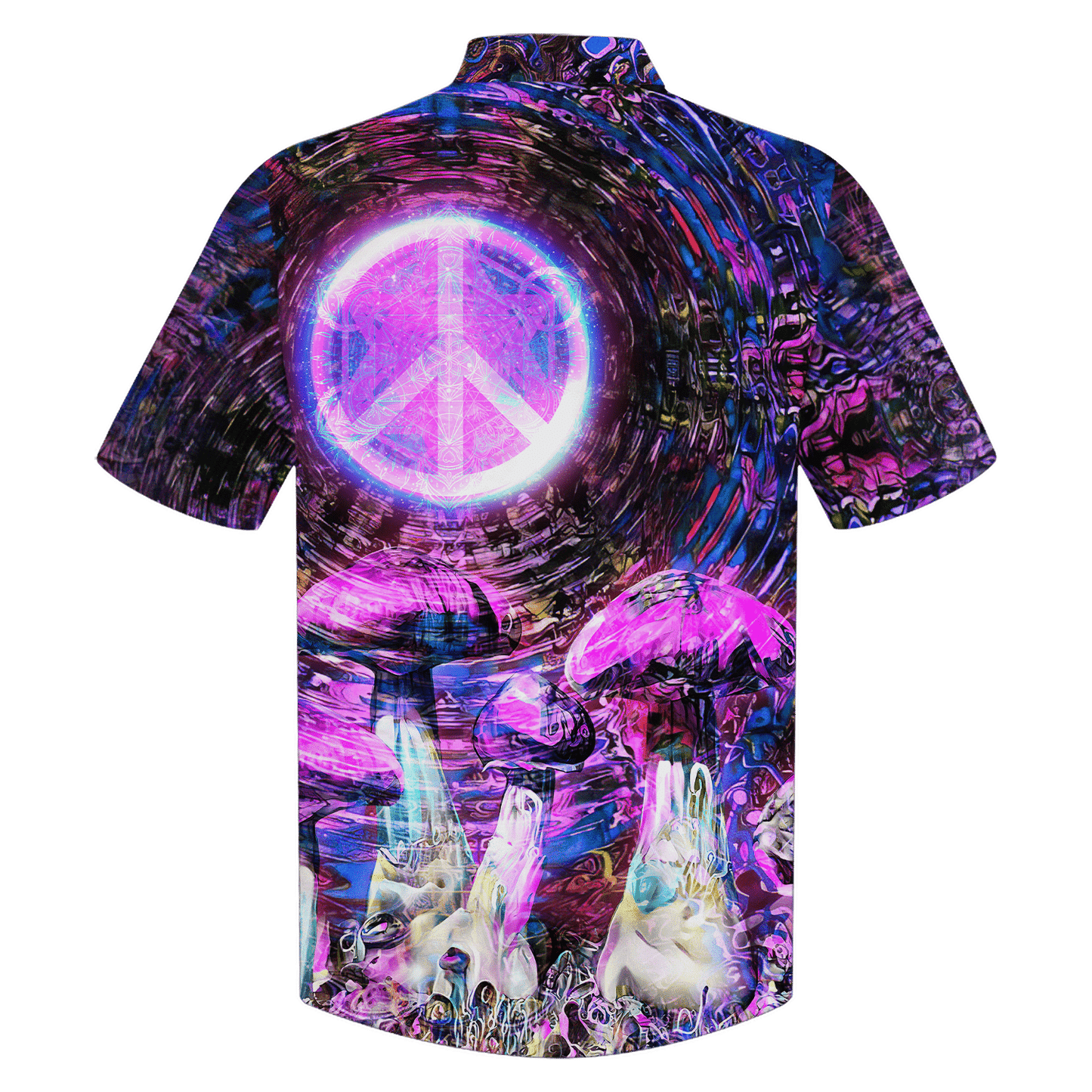 Hippie Hawaiian Shirt Retro 70s Party Style HBL-HP-18