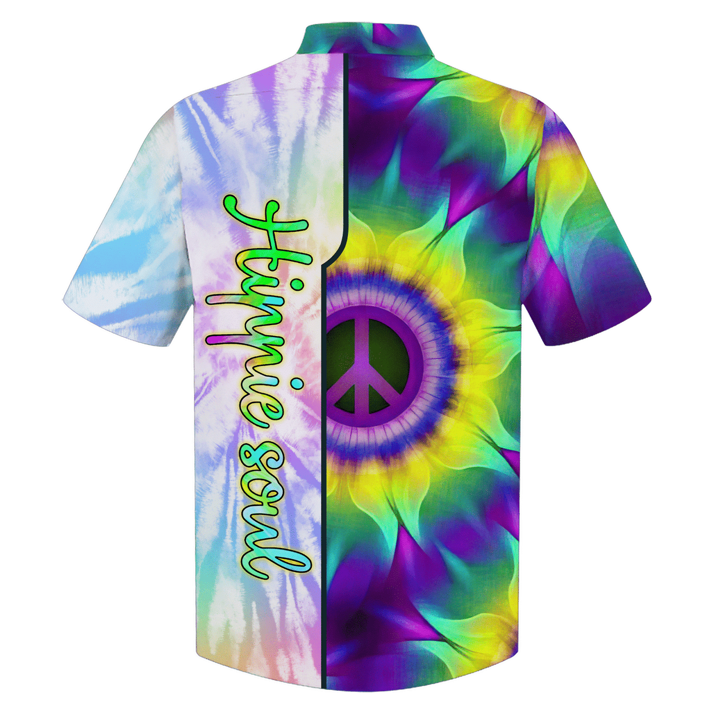 Hippie Hawaiian Shirt Groovy Summer Beach Style HBL-HP-19
