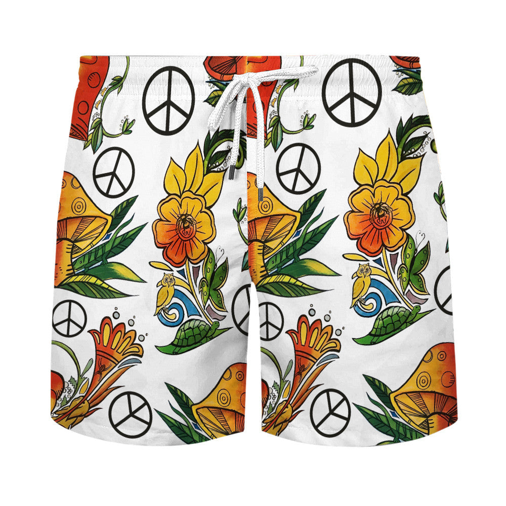 Hippie Hawaiian Shirt Psychedelic Festival Beach Gift NVHI49