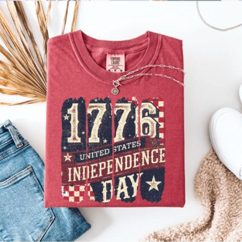 1776 4th of July Graphic Tee Hoodie, Sweatshirt | InkThreadWorks.com