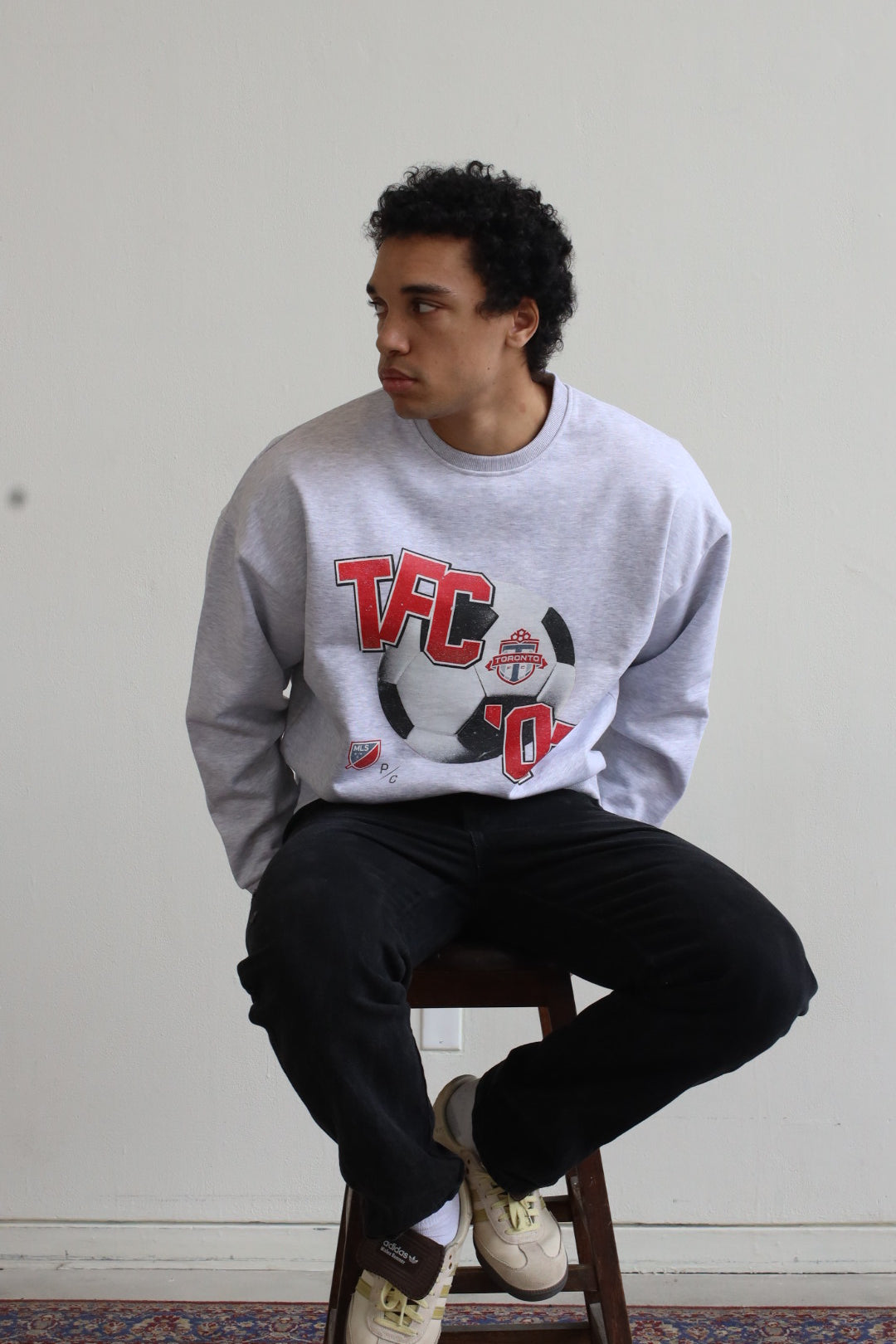 Toronto FC Vintage Footy SuperHeavy™︠Crewneck - Ash