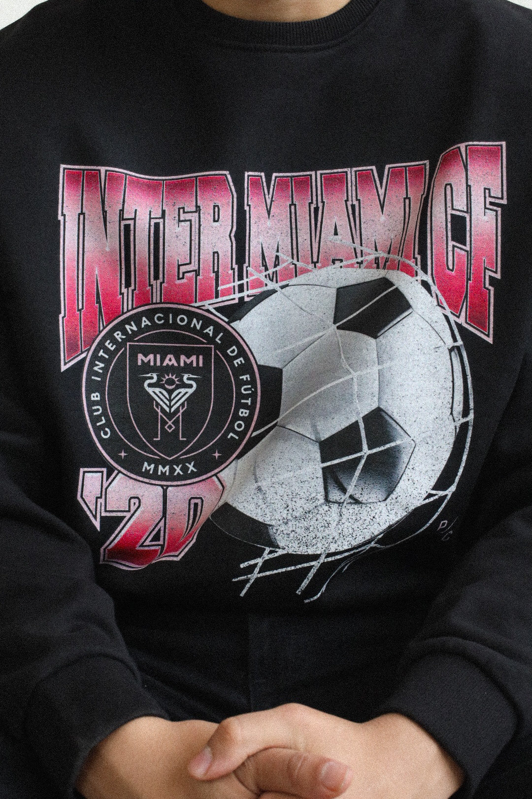 Inter Miami Vintage Goal SuperHeavy™︠Crewneck - Black