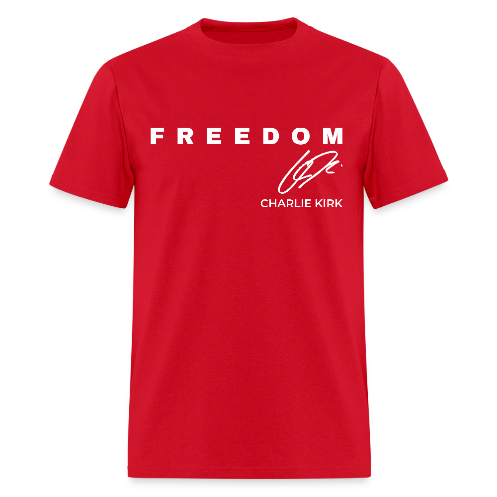 Freedom Thank You Charlie Kirk Signature A True Patriot 31 T Shirt