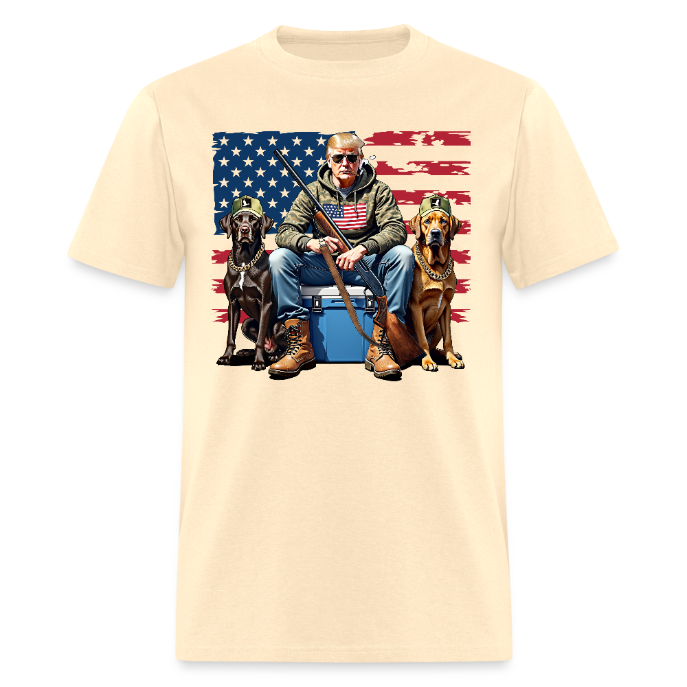 Hunting Trump American Flag T Shirt