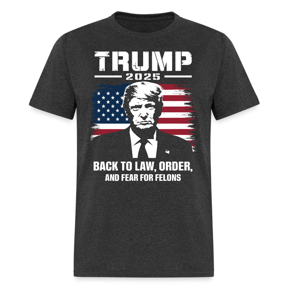 Trump 2025 Back to Law, Order, and Fear for Felons T Shirt