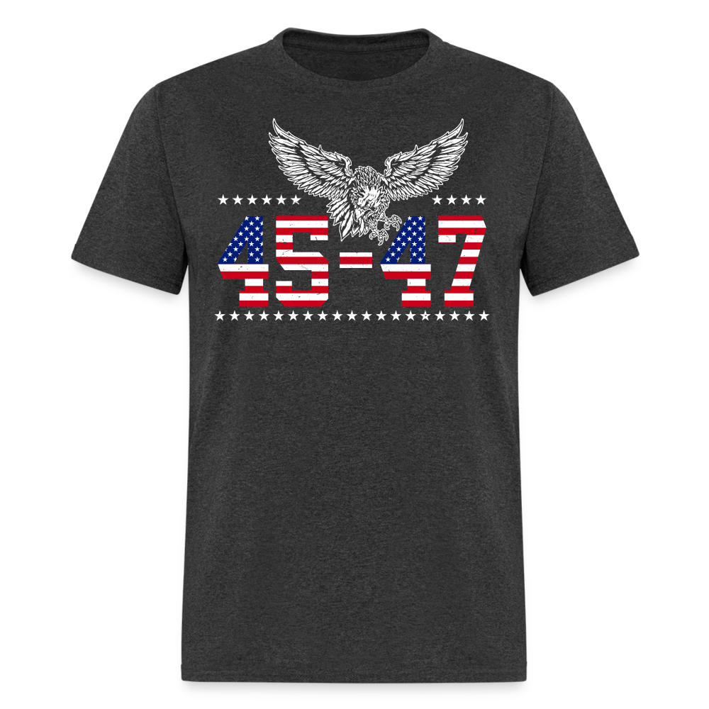 Trump 2024 President 45 and 47 American Flag T Shirt
