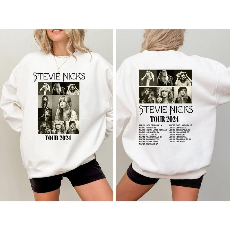 2 Side Stevie Nicks Tour 2024 Shirt Sweatshirt Hoodie, Stevie Nicks Tour Live In Concert Shirt, Concert Merch Tee, Gift For Men Women, Gift or Fans