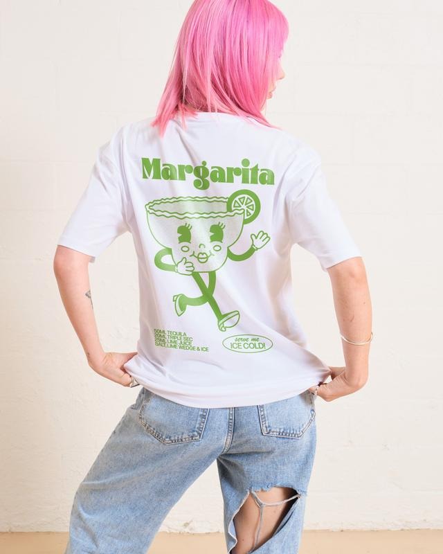 2 Sides Margarita Cartoon Cocktail T-shirt, Basil Boutique T Shirt, Unisex Retro Cartoon Aesthetic T Shirts, Men Summer...