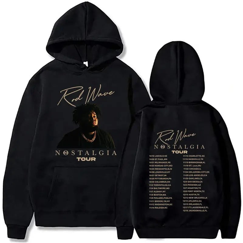 2 Sides Rod Wave Nostalgia Tour Hoodie, Gift For Fan, Gift For Her, Gift For Him