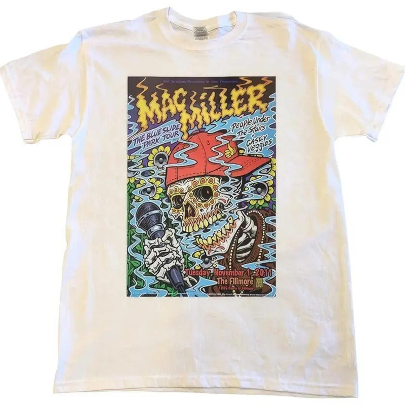 2011 Mac Miller Blue Slide Park Tour T-Shirt Collection U3237 !