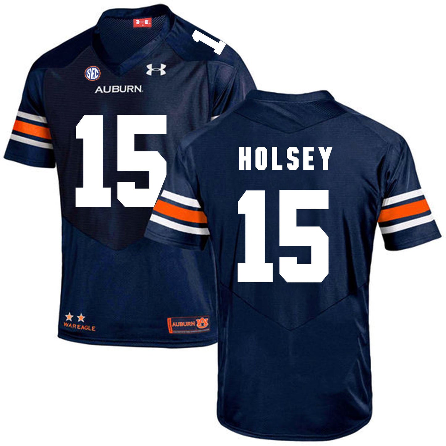 2017 Auburn Tigers Under Armour Joshua Holsey 15 Navy