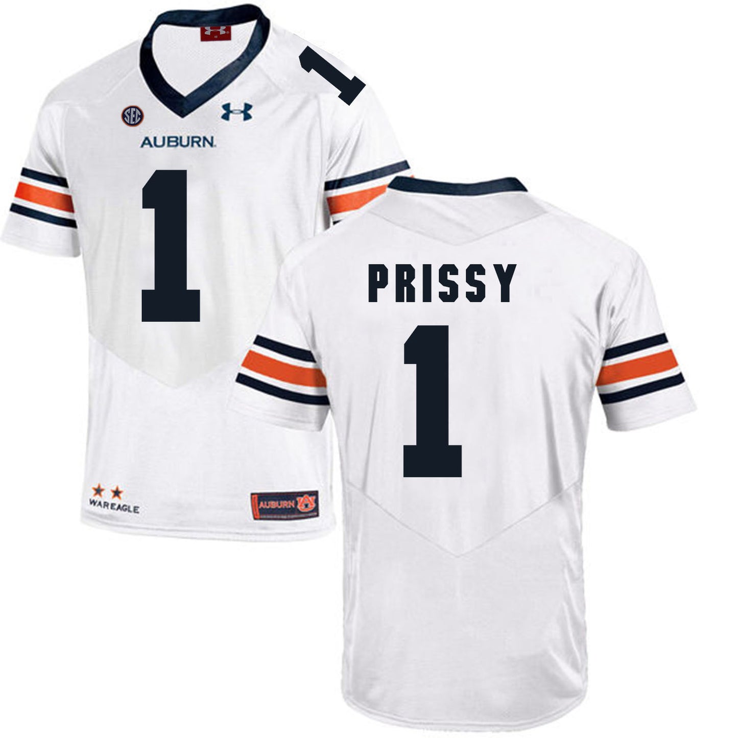 2017 Auburn Tigers Under Armour PRISSY 1 White