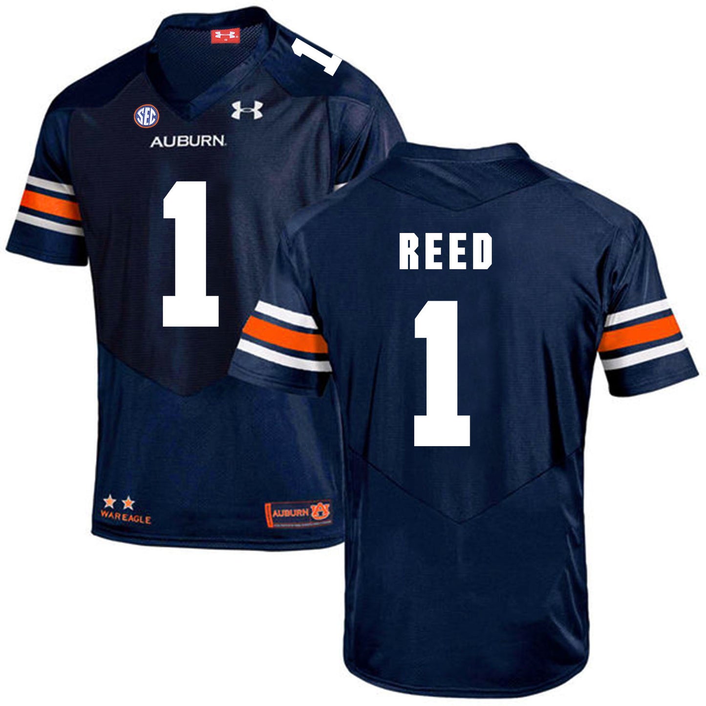 2017 Auburn Tigers Under Armour Trovon Reed 1 Navy