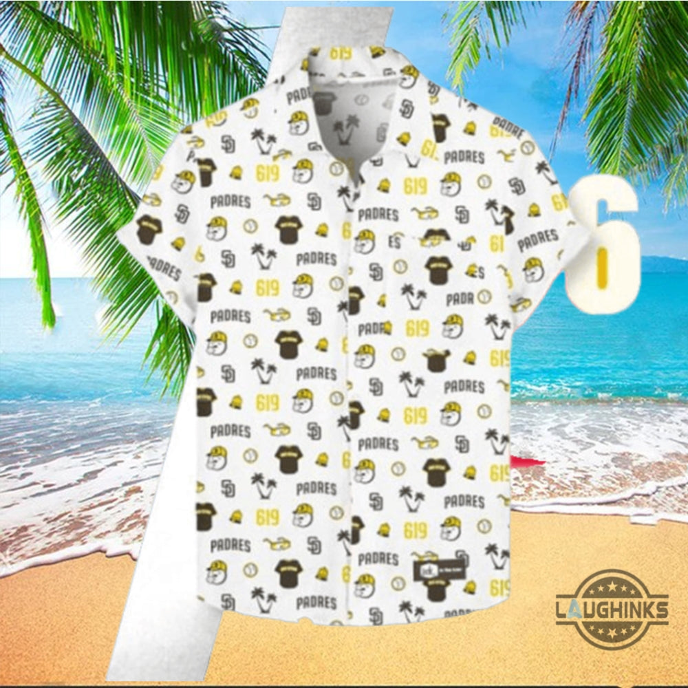 2024 San Diego Padres 619 Hawaiian Shirt Giveaway