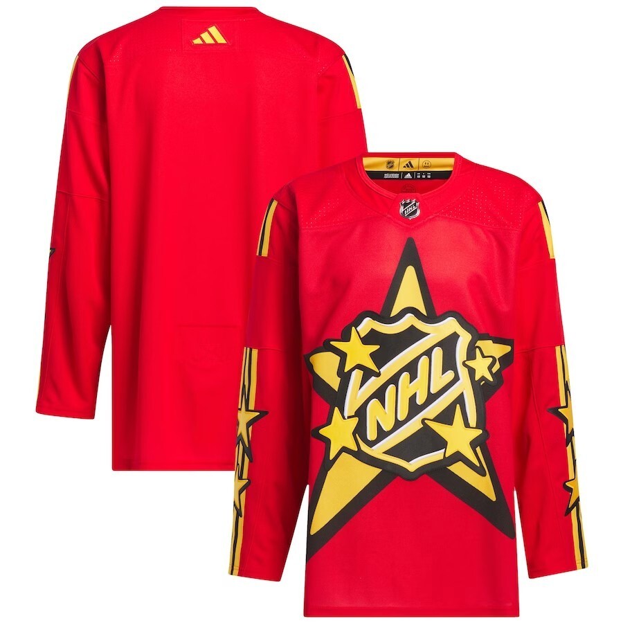 2024 NHL All-Star Game adidas x drew house Primegreen Authentic Jersey - Red