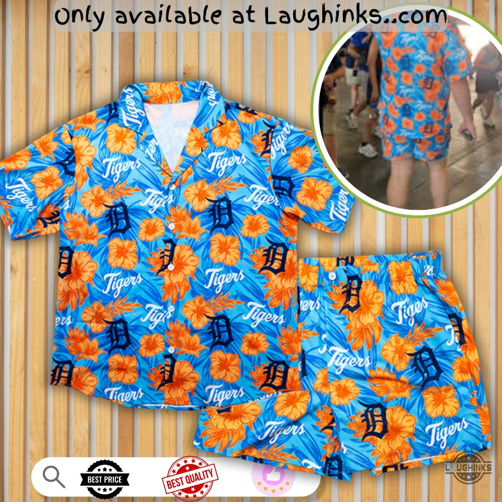 2025 Giveaway Detroit Tigers Hawaiian Shirt And Shorts 26 July