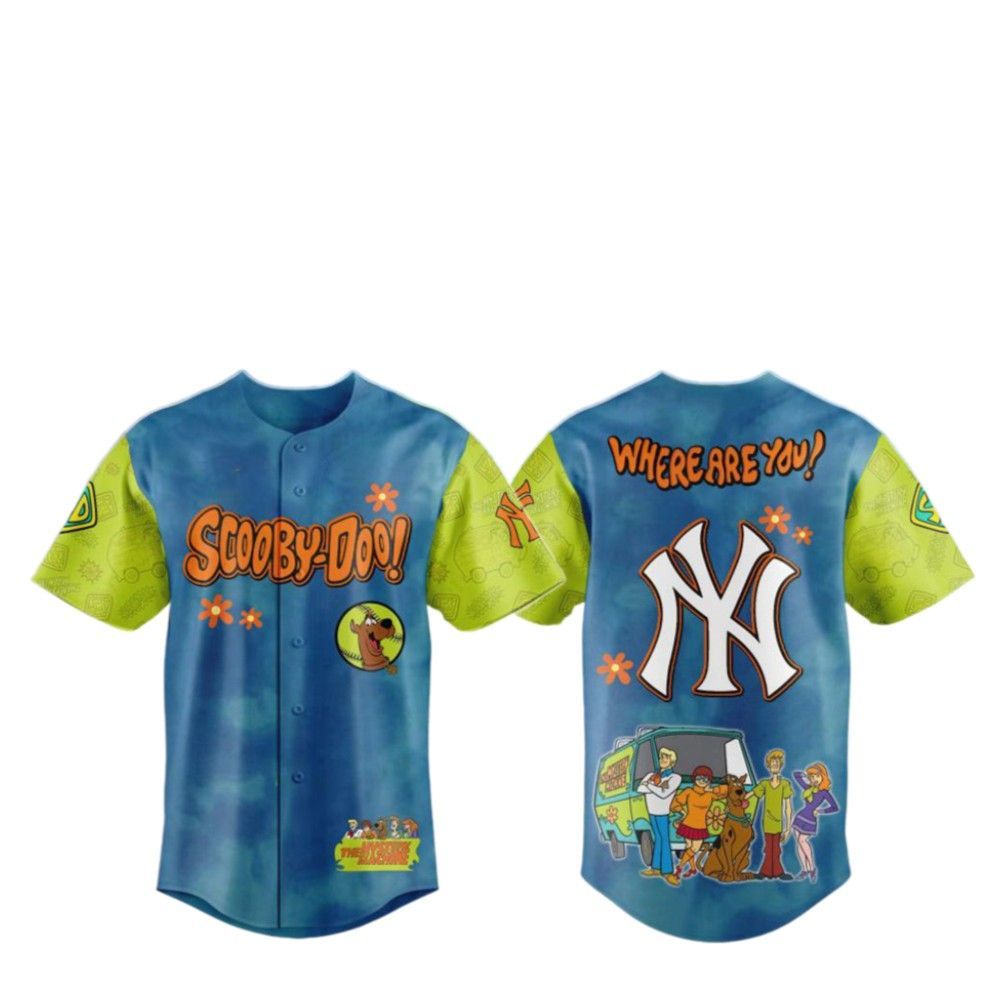 2025 NY Yankees Scooby-Doo Baseball Jersey - Grishko.com