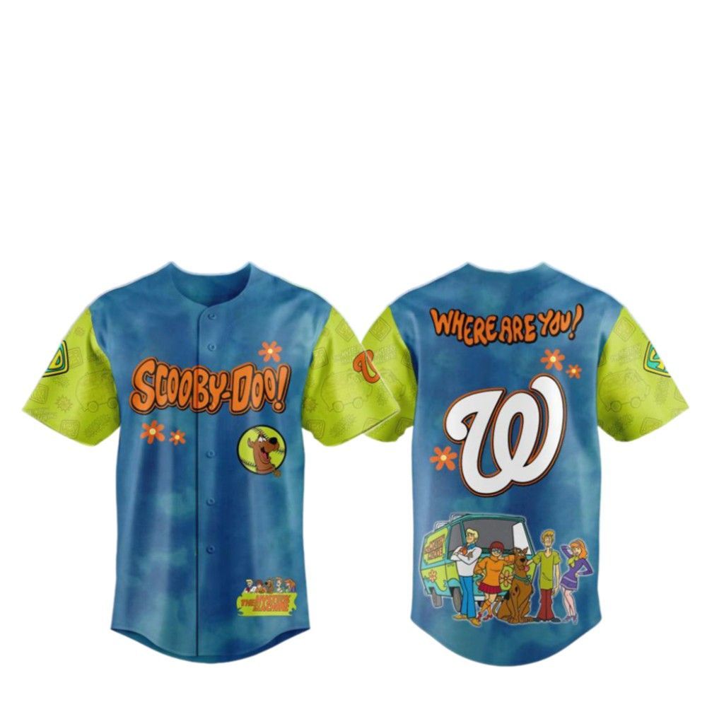 2025 Nationals Scooby-Doo Baseball Jersey - Grishko.com