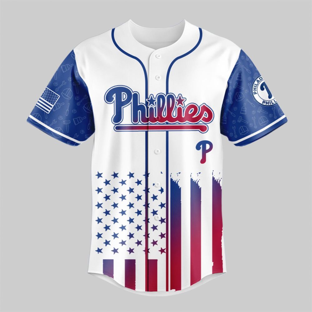 2025 Phillies Happy Labor Day Jersey - Grishko.com