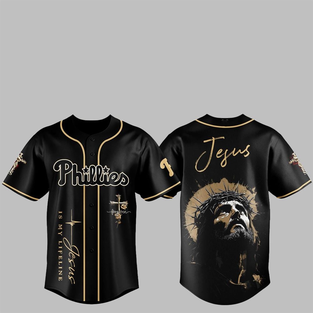 2025 Phillies Jesus Baseball Jersey - Grishko.com