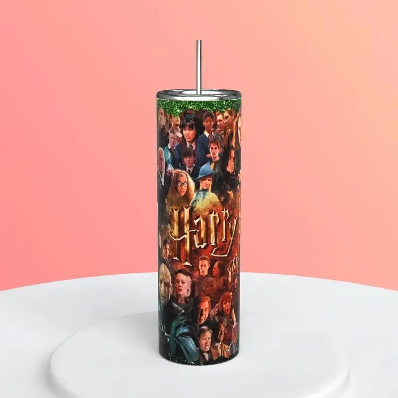 20oz Harry P0tter Inspired Tumbler with Lid and Straw T-Shirts, Hoodie, Sweatshirt | InkThreadWorks.com