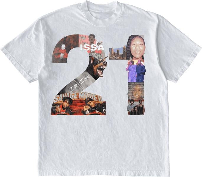 21 Text Album T-Shirt Graphic Vintage Tee 100% Cotton For Men For Women