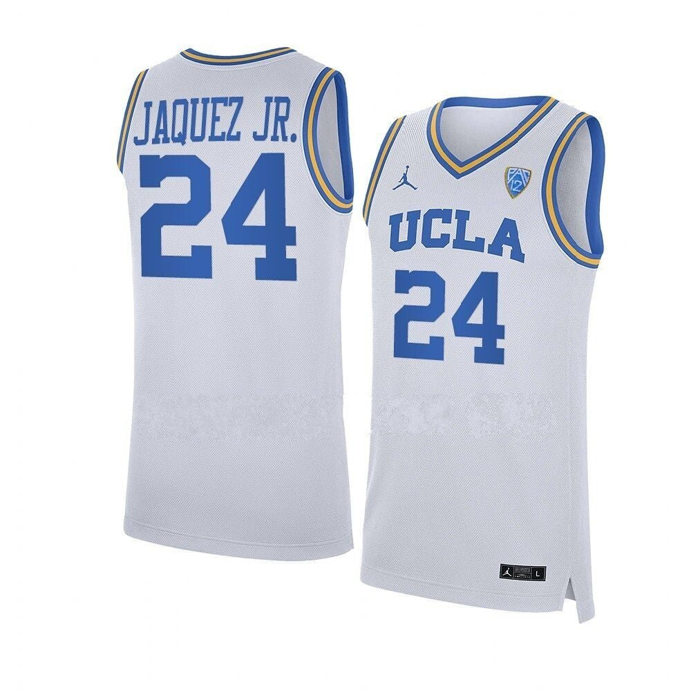 24 Jaime Jaquez Jr. UCLA Bruins NCAA Basketball Replica Jersey White