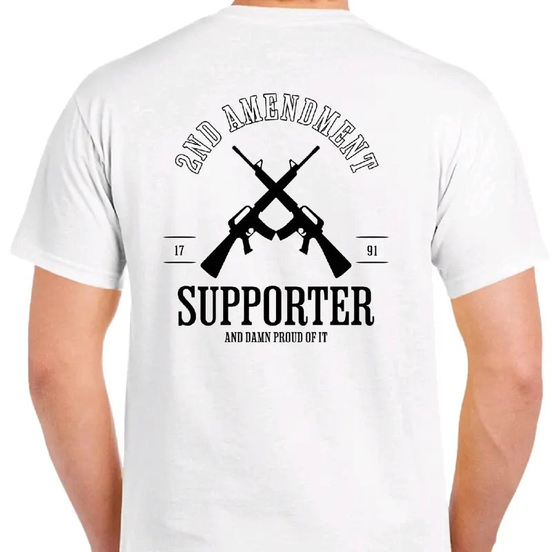 2nd Amendment Supporter T-shirt Menswear. Casual Hoodie, Sweatshirt | InkThreadWorks.com