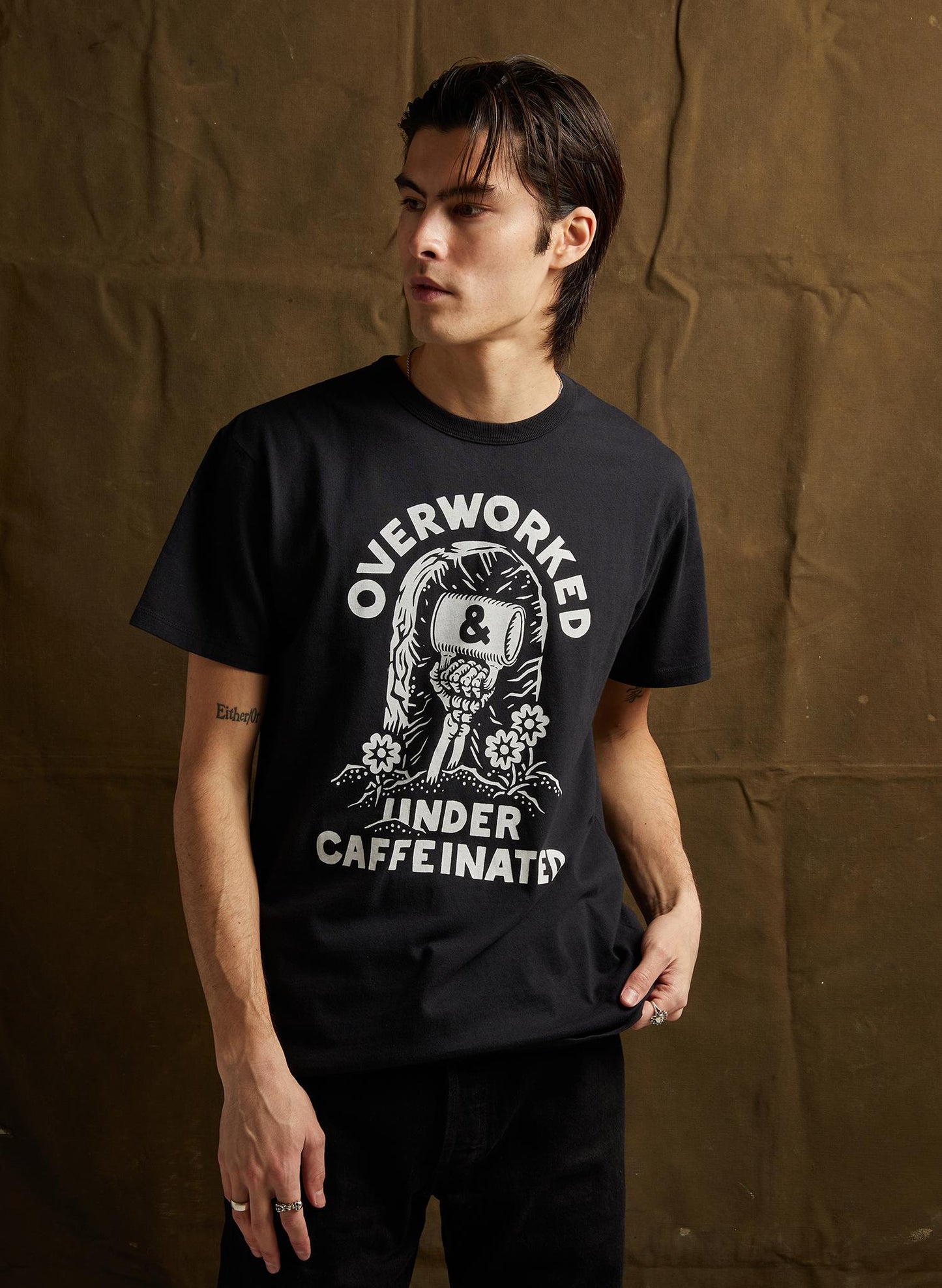Worked Under Caffeinated Tee Coffee Co Worker Caffeine Coffee (4)