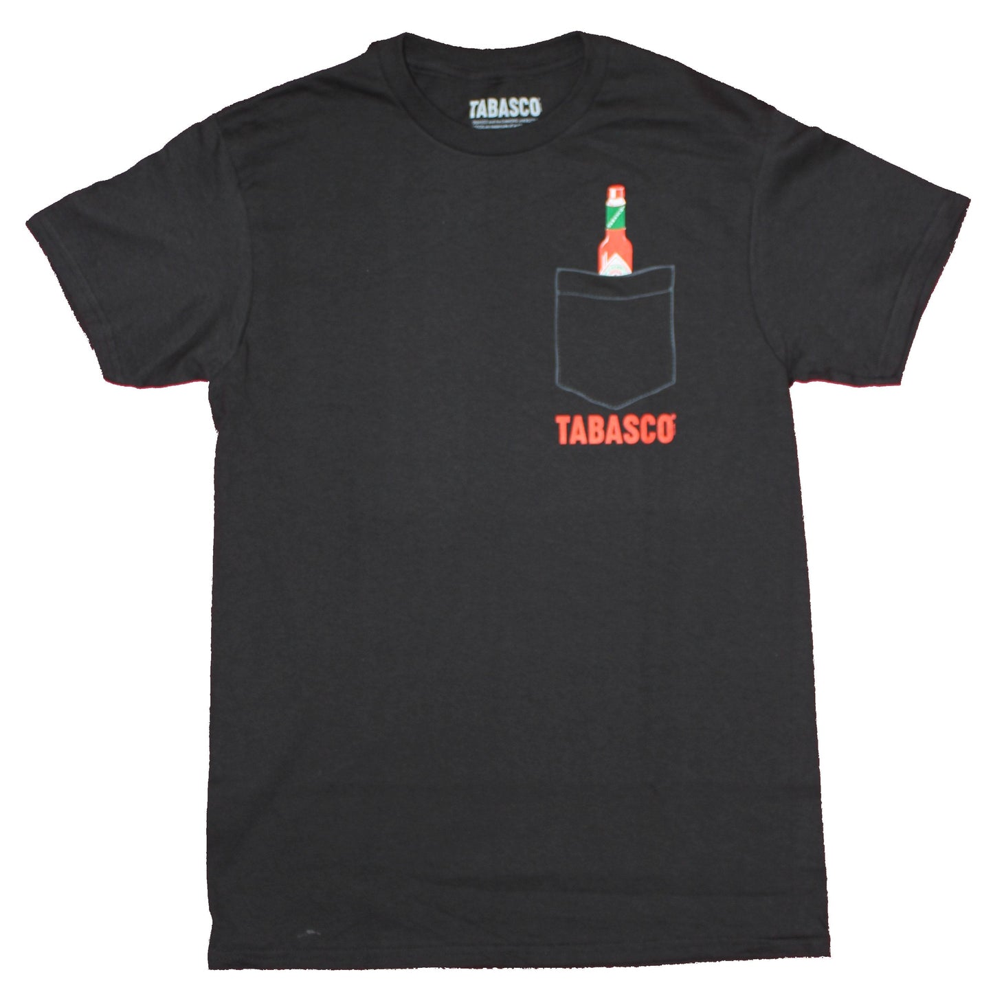 Tabasco Hot Sauce Mens T-Shirt - Pocket Full Of Sauce