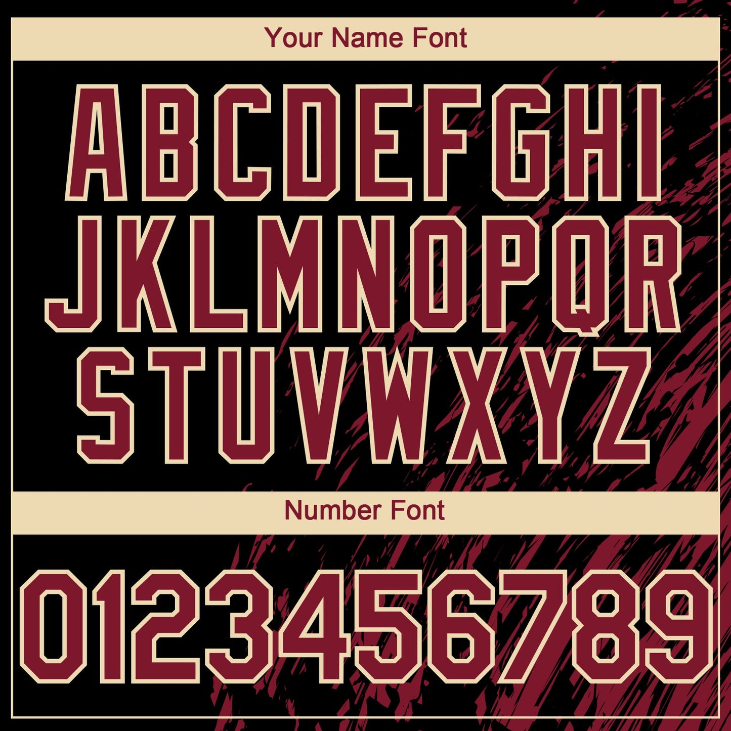 Custom Black Crimson-Cream Paint Stroke Grunge Streak Authentic Baseball Jersey
