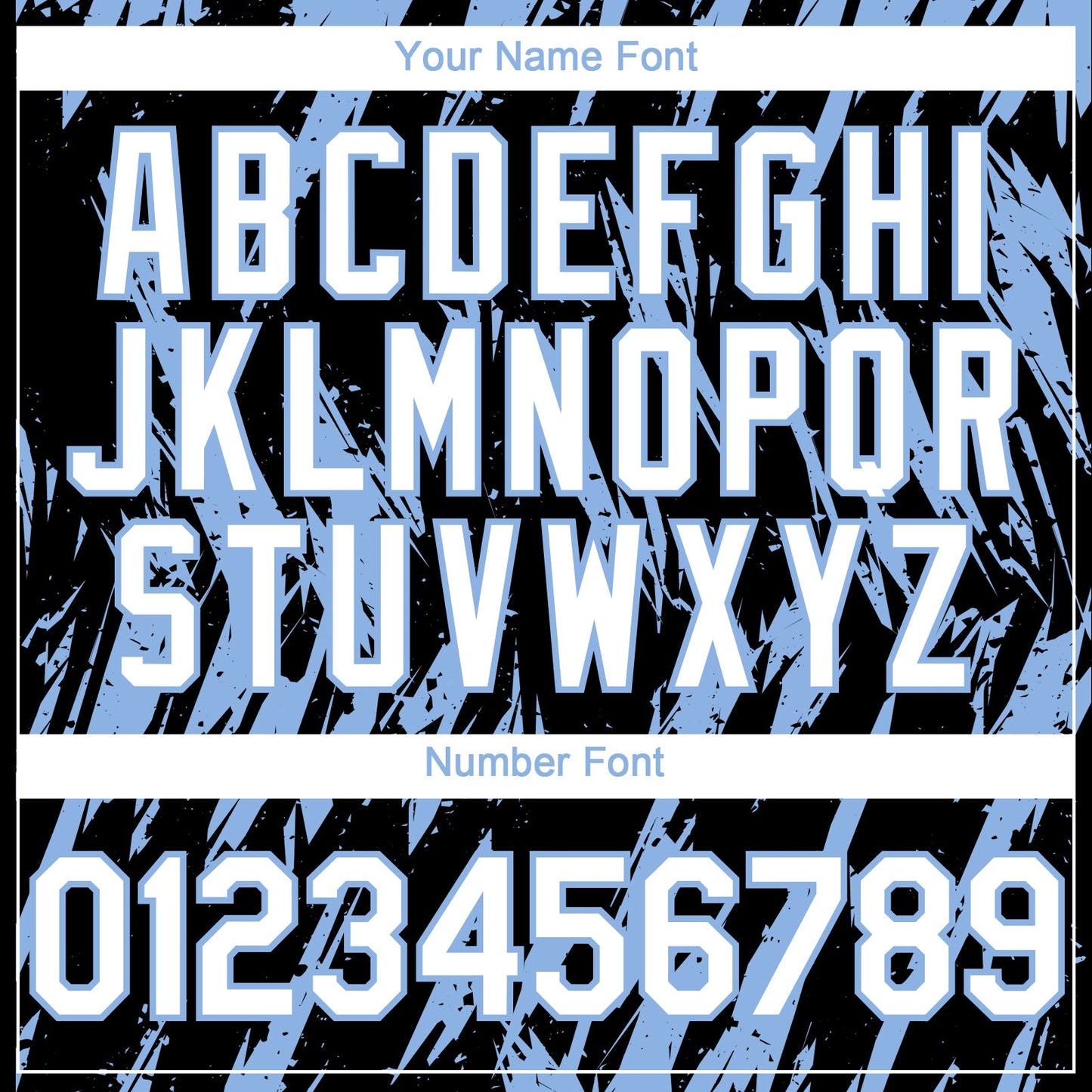 Custom Black White-Light Blue Splatter Torn Sharp Brush Stroke Authentic Baseball Jersey