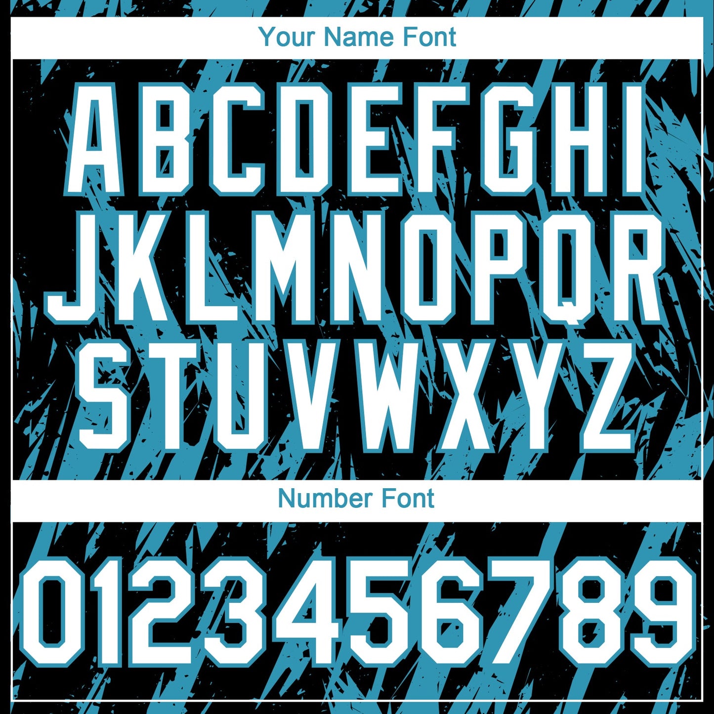 Custom Black White-Panther Blue Splatter Torn Sharp Brush Stroke Authentic Baseball Jersey