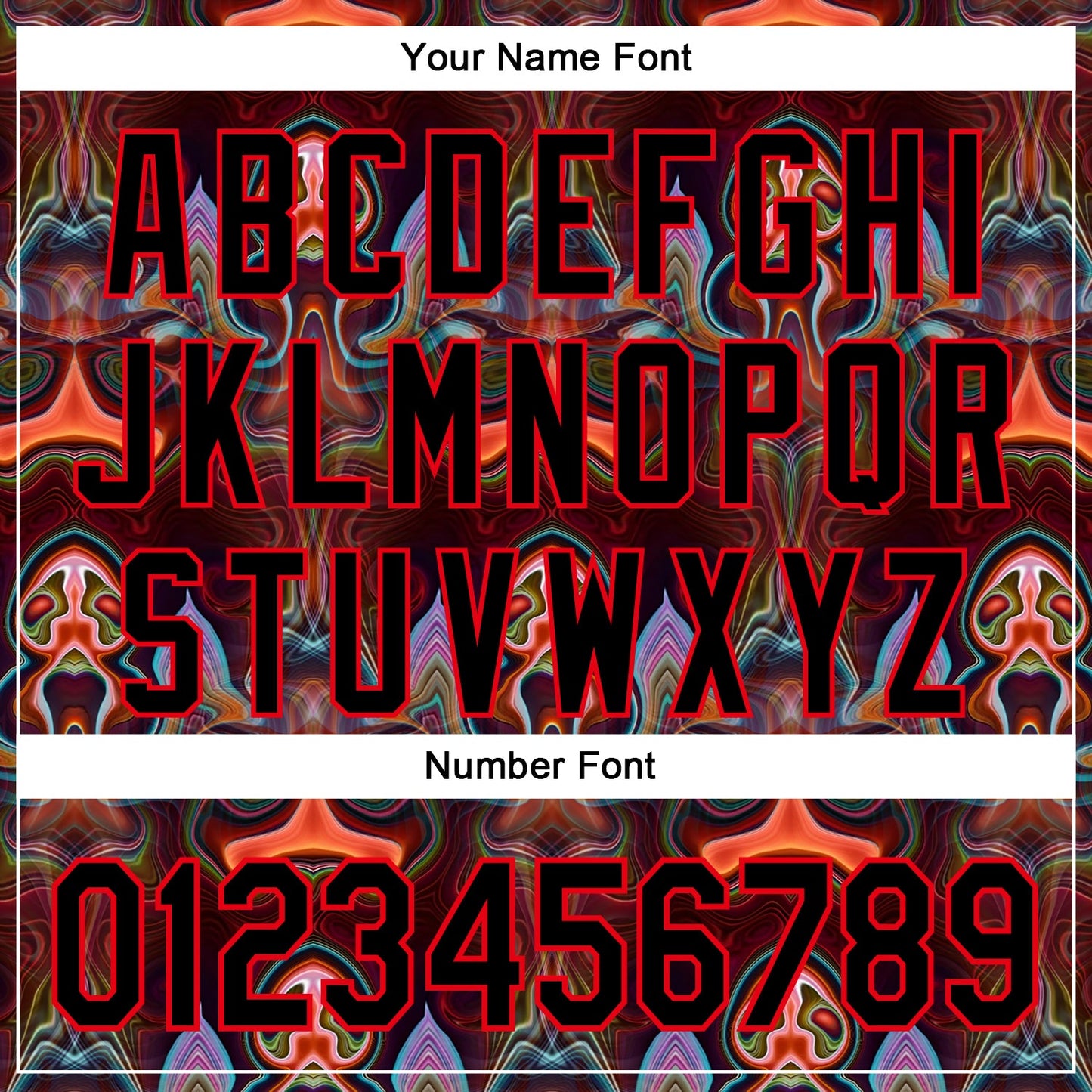 Custom Brown Black-Fire Red 3D Pattern Design Rave Psychedelic Fluid Art Authentic Baseball Jersey