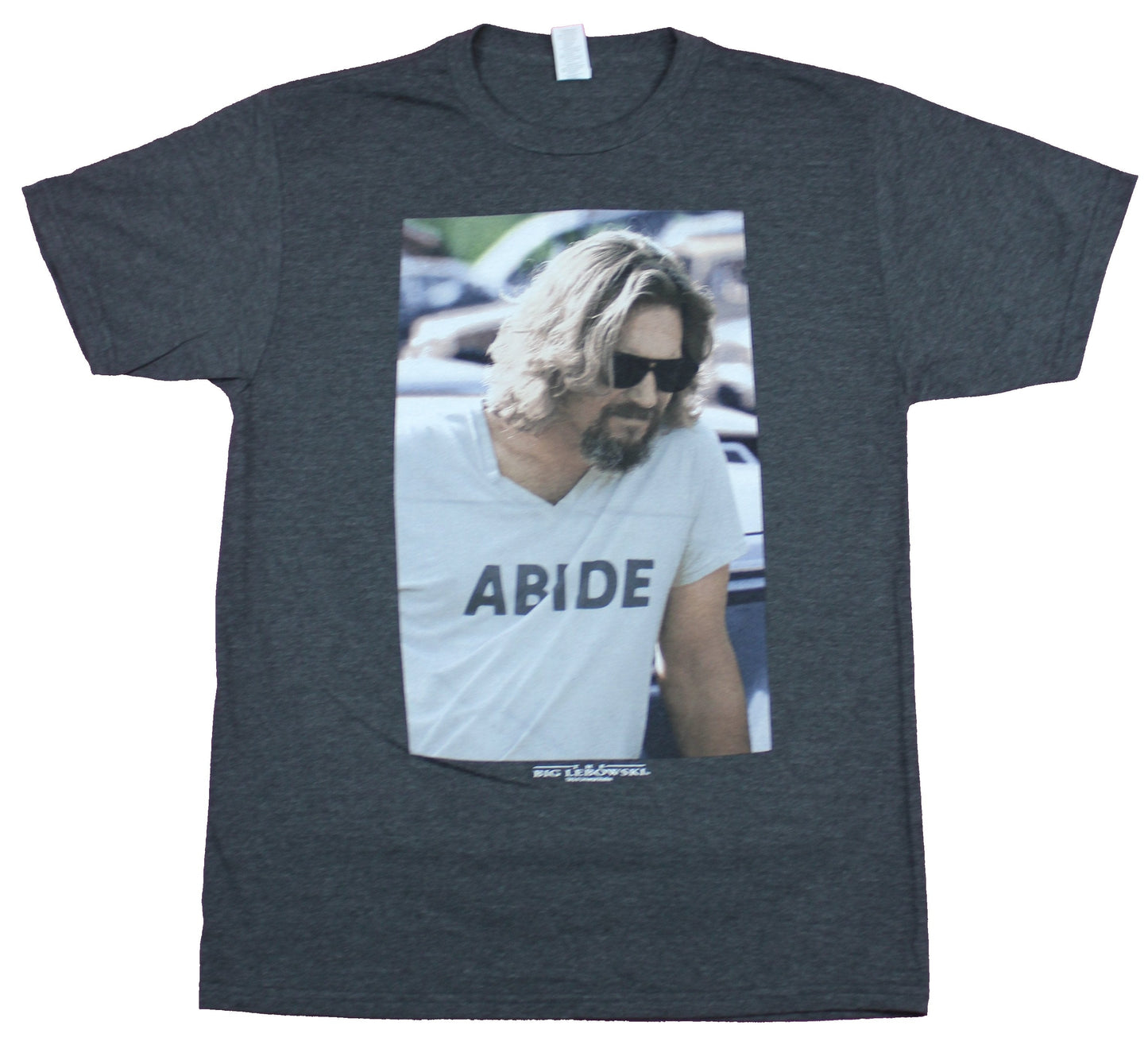 The Big Lebowski Mens T-Shirt - The Dude Abide Photo Image