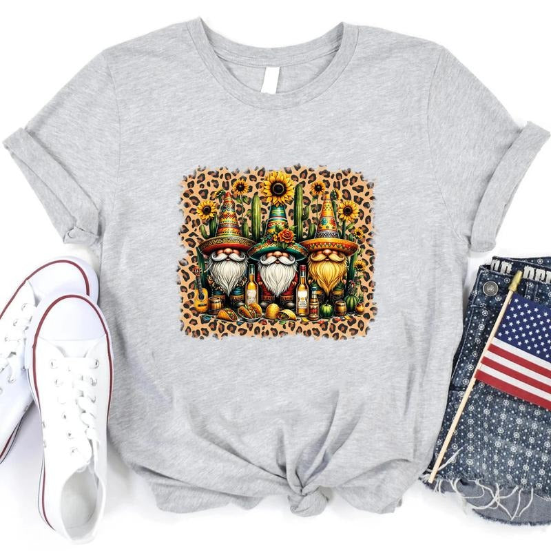 4th Of July Gnomes Shirt 4th Of July Gift Funny Gnomes T-shirt Independence Day Gift Patriotic Shirt Independence Day...