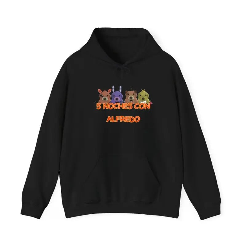 5 Noches Con Alfredo Hoodie Unisex Graphic Tee Hoodie Gift Cotton Menswear casual hoodie