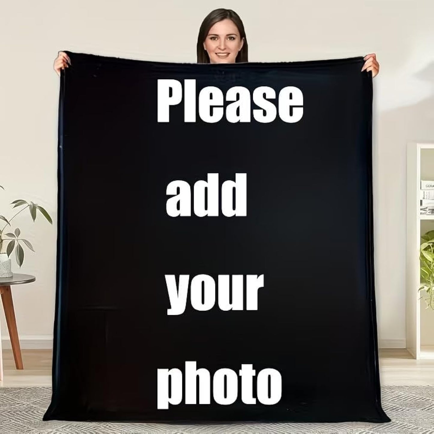Personalized Picture Blanket - Custom Photo Flannel Blanket, Super Soft Fleece Throw, Unique Valentine's Day for Couples & Loved Ones