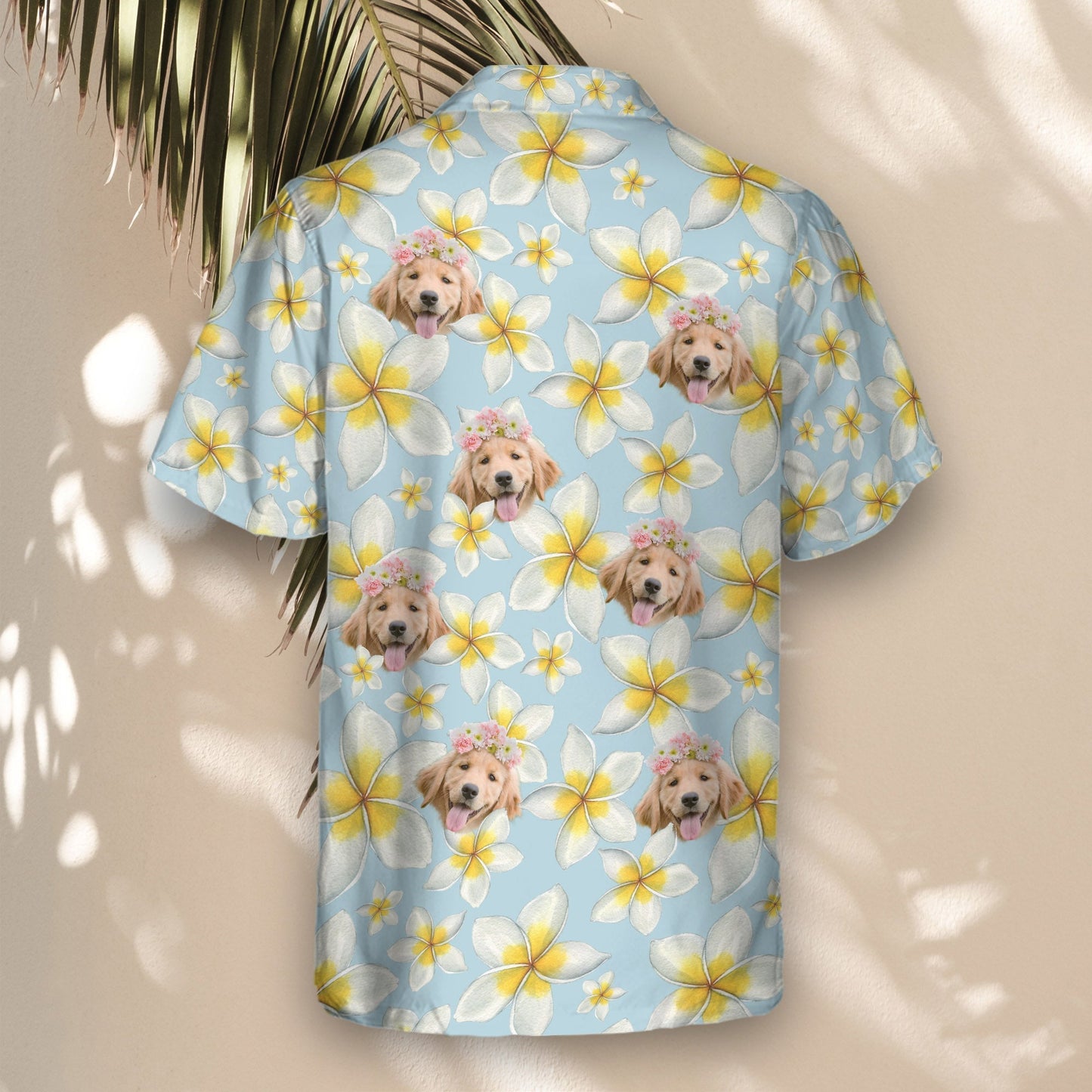 Frangipani Paradise | Aloha Custom Hawaiian Shirts with Faces or Logos