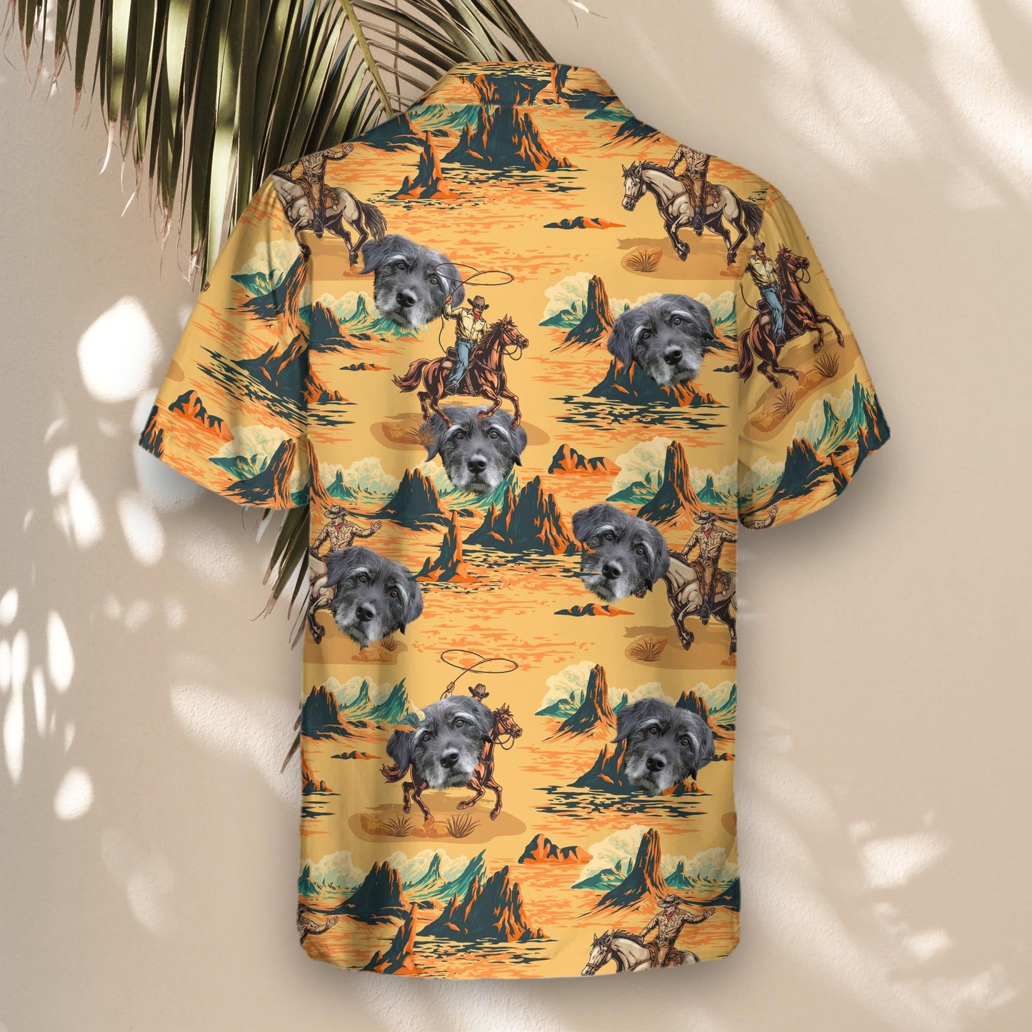Retro Cowboy Rider | Aloha Custom Hawaiian Shirts with Faces or Logos