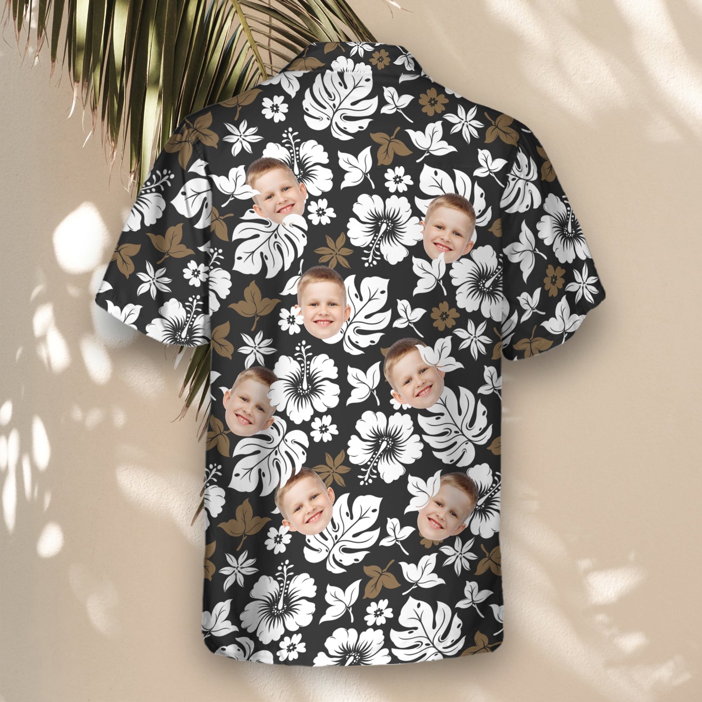 Tropical Hibiscus Flower | Aloha Custom Hawaiian Shirts with Faces or Logos